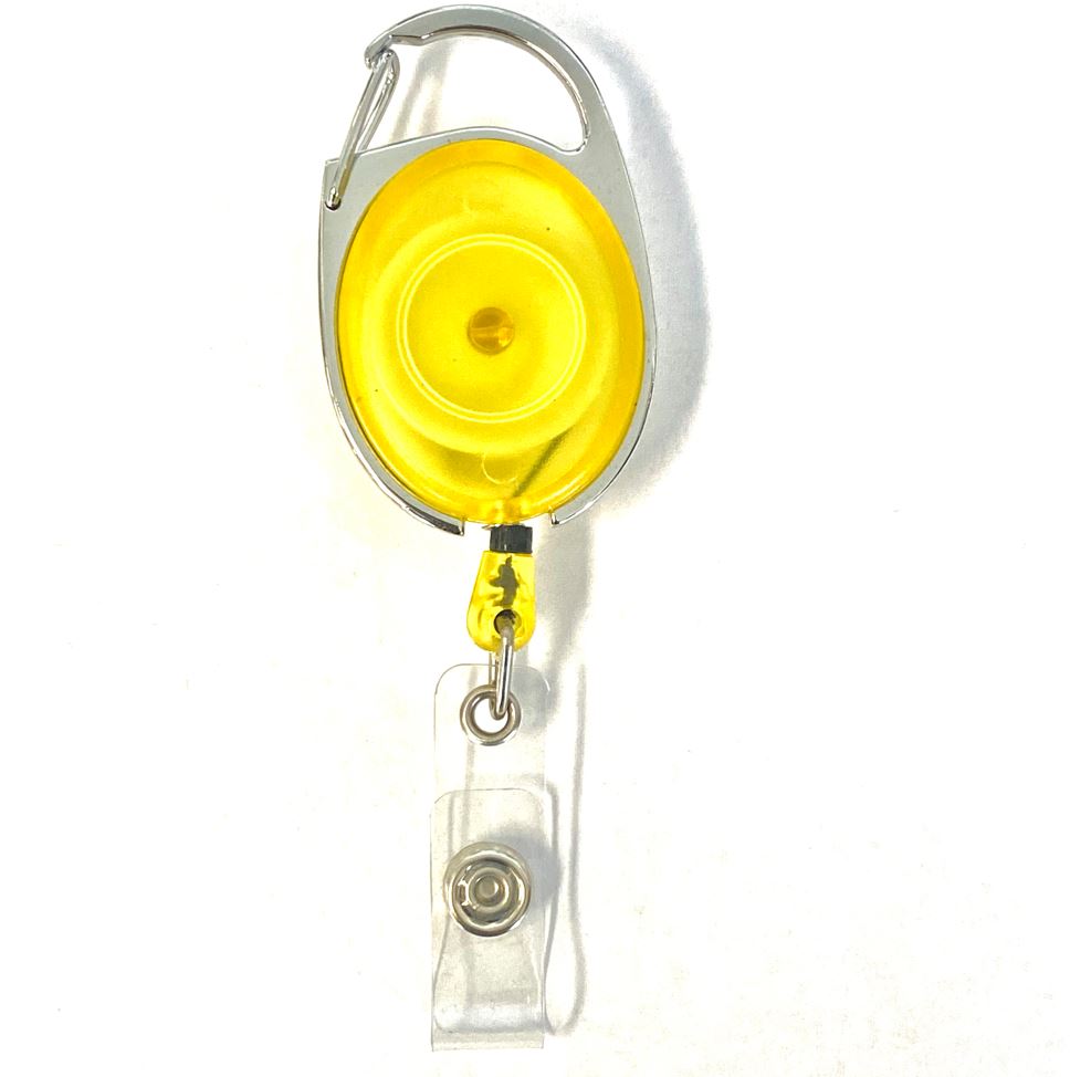 Retractable Reel ID Badge - Yellow