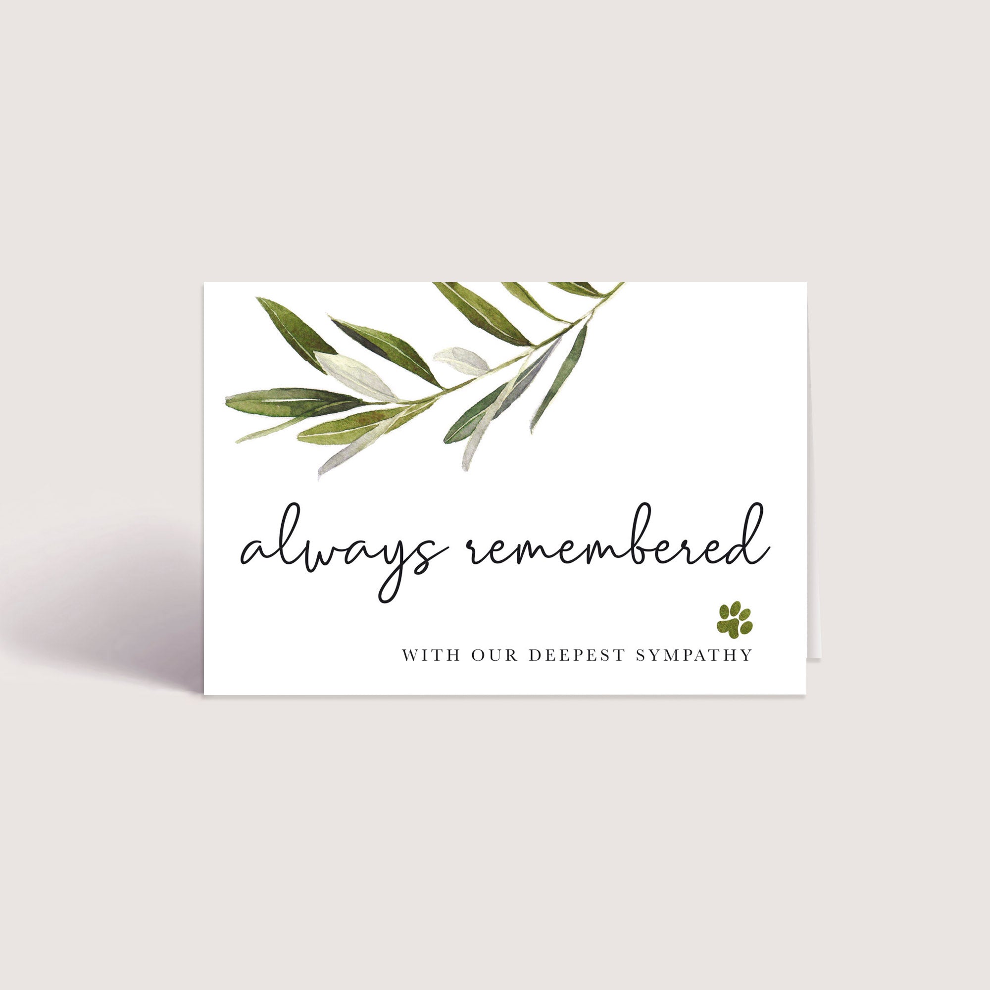 Pet Sympathy Cards