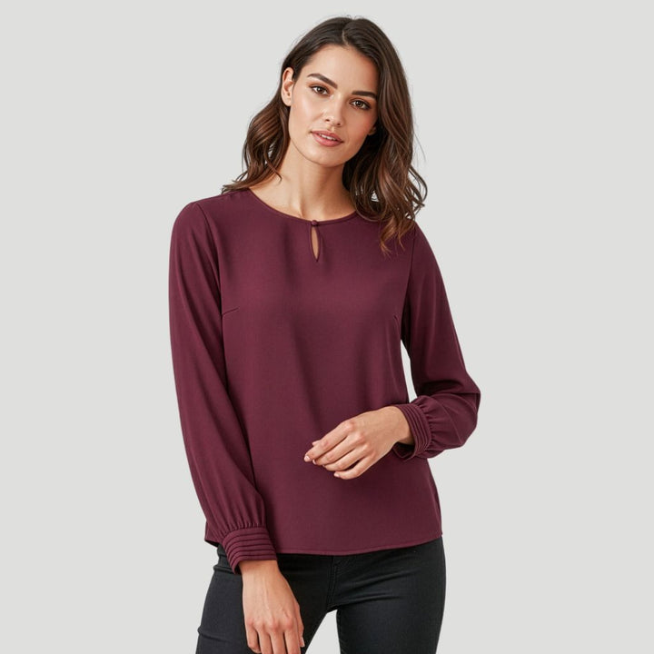 RU569LL - Womens Fashion Biz Evelyn Long Sleeve Blouse
