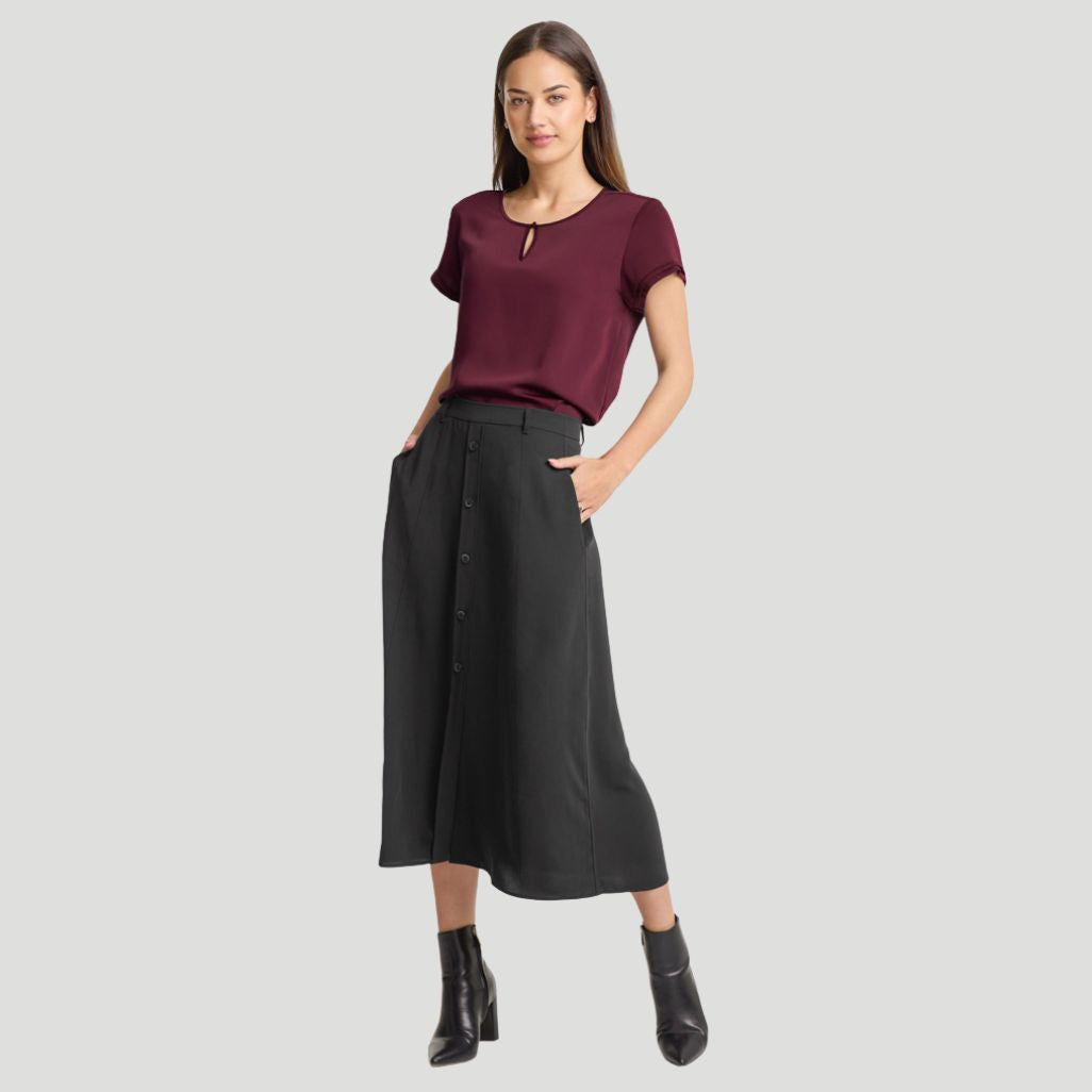 RU569LS - Womens Fashion Biz Evelyn Short Sleeve Blouse
