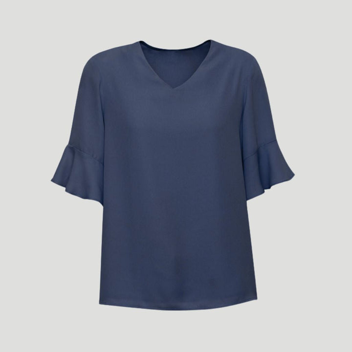 RB966LS - Womens Fashion Biz Aria Fluted Sleeve Blouse