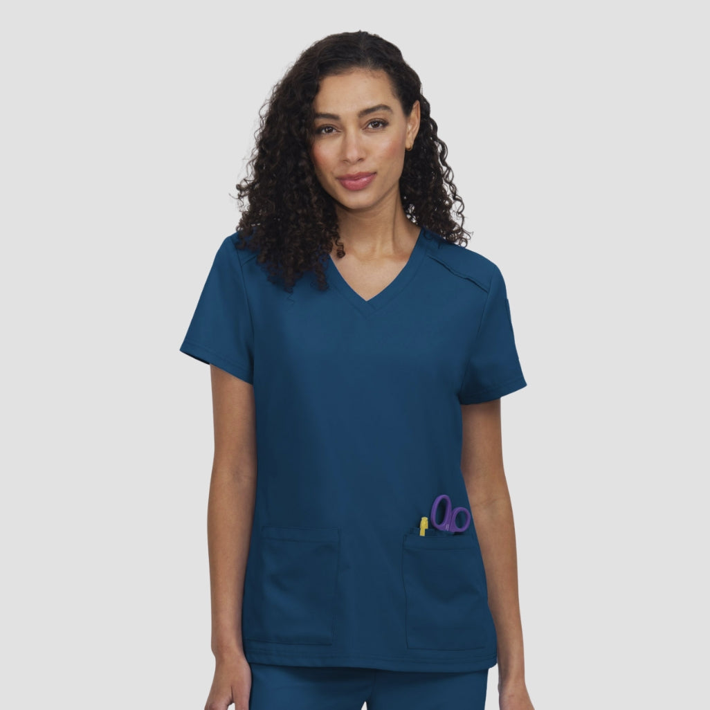 C101 - Womens Koi Cureology Cardi Scrub Top