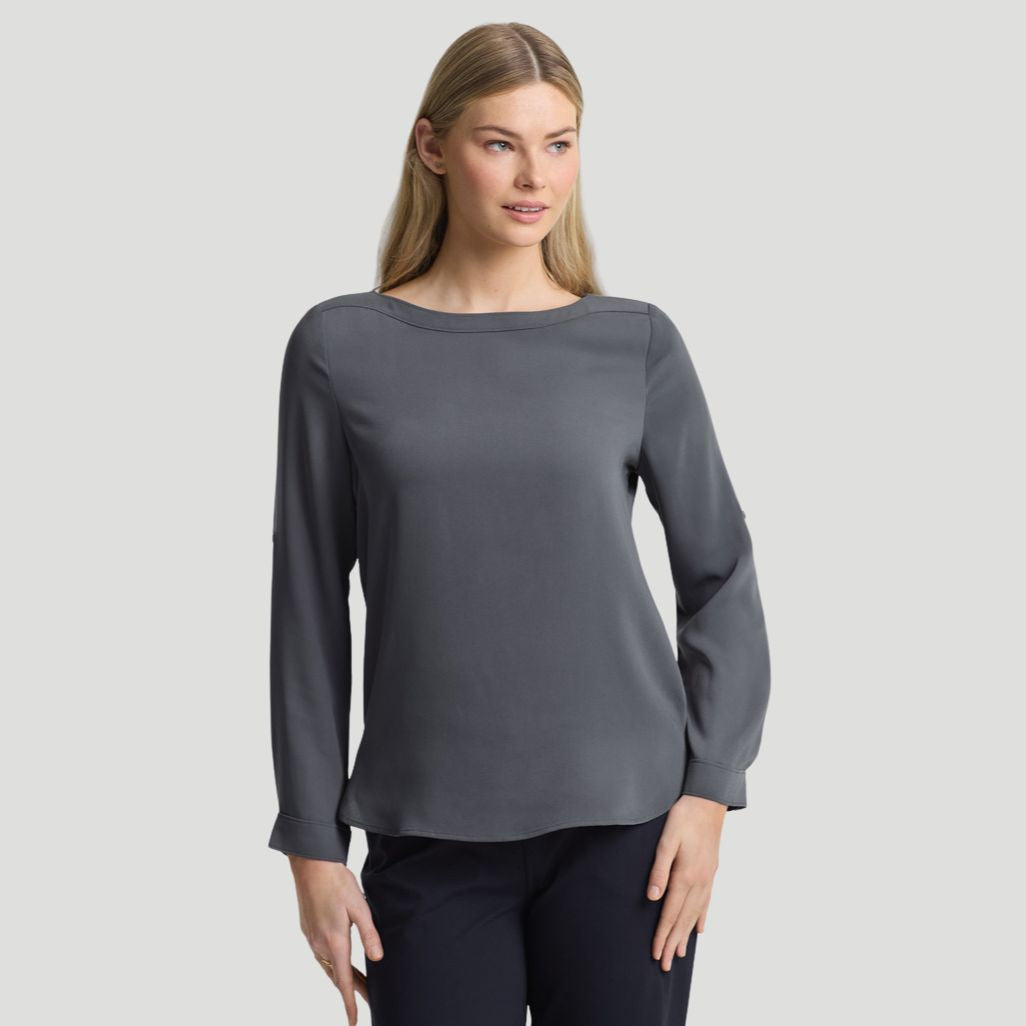 S828LL - Womens Fashion Biz Madison Boat Neck Top