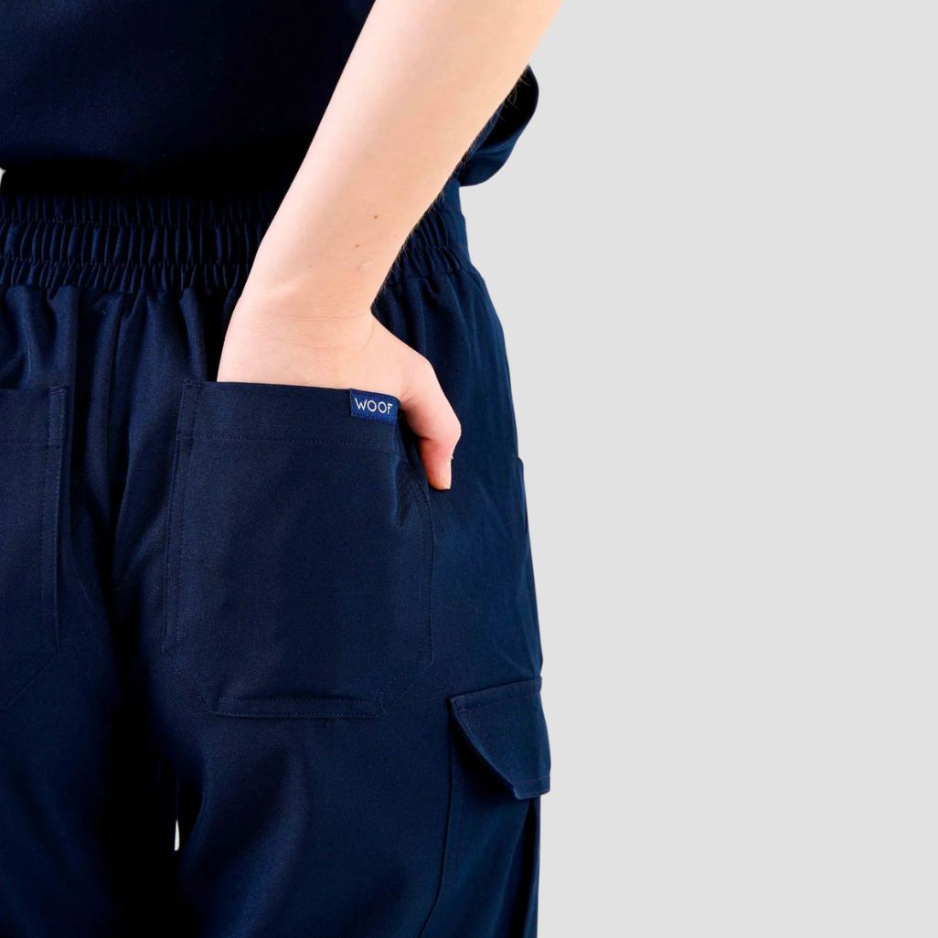 Womens Dr Woof VetCore™ Vet Med Cargo Scrub Pants with GENU™ Removable Knee Protection