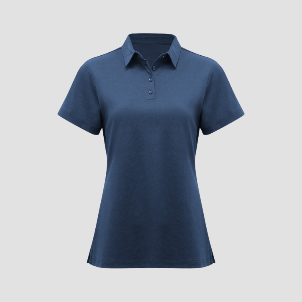 P515LS - Womens Fashion Biz Lotus Short Sleeve Polo