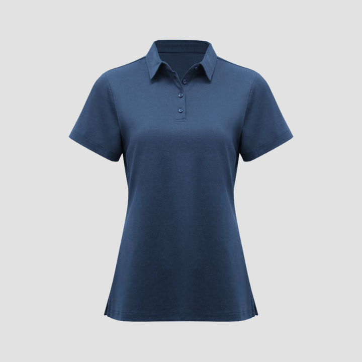 P515LS - Womens Fashion Biz Lotus Short Sleeve Polo