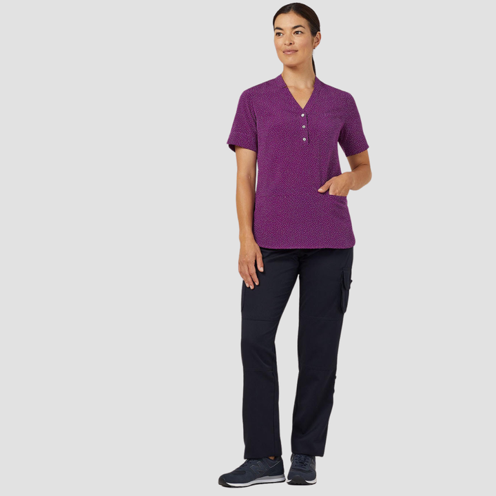 CAT9XP - Womens NNT Silvi Print Short Sleeve Tunic