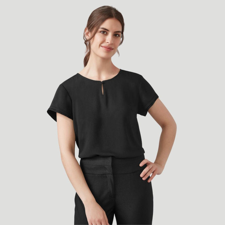 RU569LS - Womens Fashion Biz Evelyn Short Sleeve Blouse
