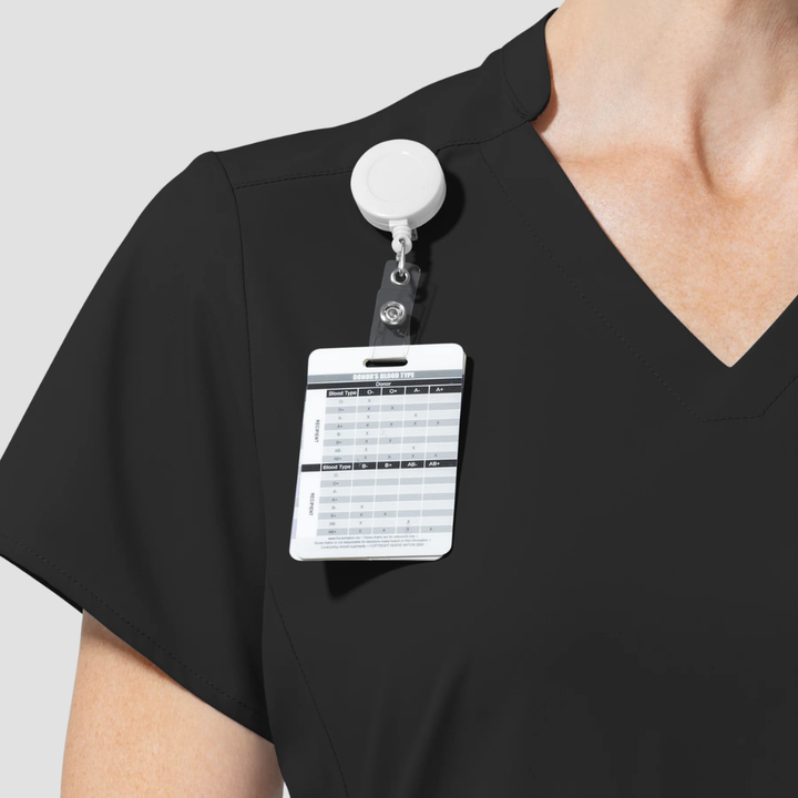 6270 - Womens Wink Waterproof Aura Allure V-Neck Scrub Top