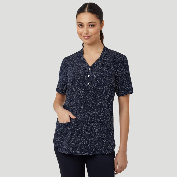 CAT9XP - Womens NNT Silvi Print Short Sleeve Tunic