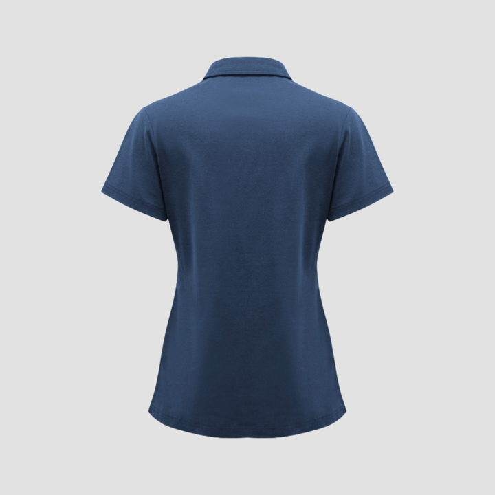 P515LS - Womens Fashion Biz Lotus Short Sleeve Polo