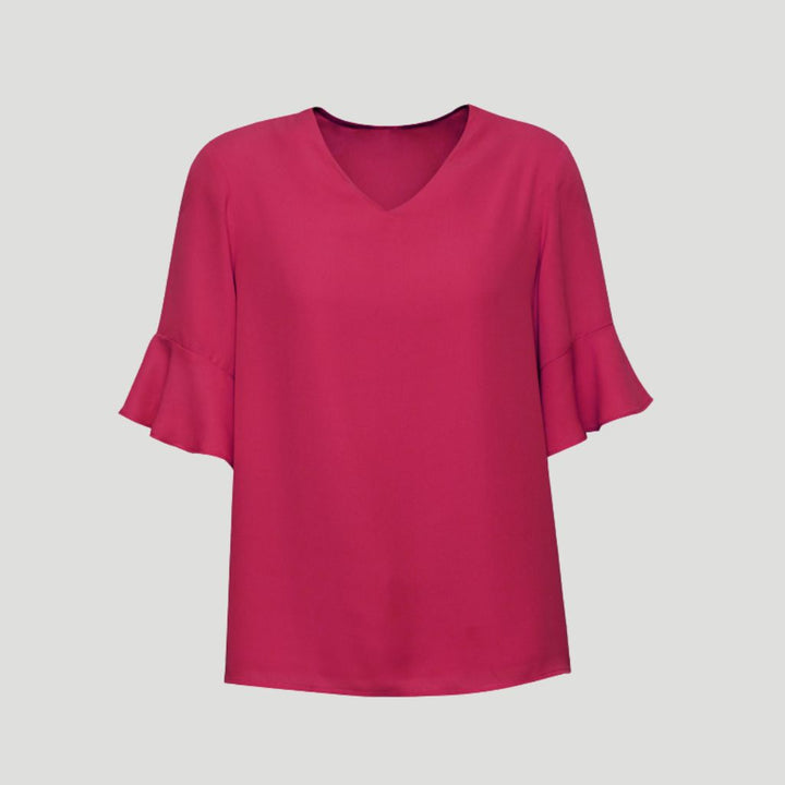 RB966LS - Womens Fashion Biz Aria Fluted Sleeve Blouse