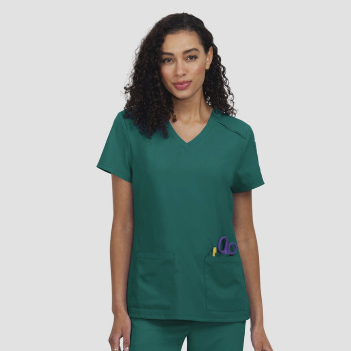 C101 - Womens Koi Cureology Cardi Scrub Top