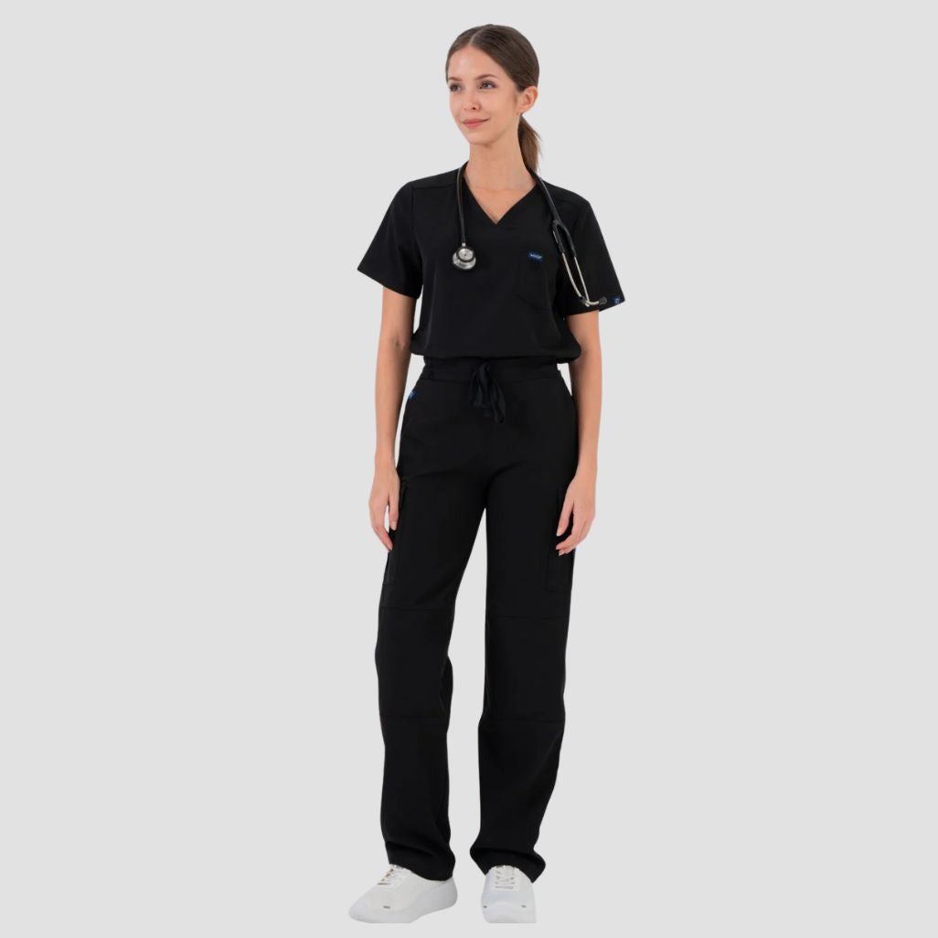 Womens Dr Woof VetCore™ Vet Med Cargo Scrub Pants with GENU™ Removable Knee Protection