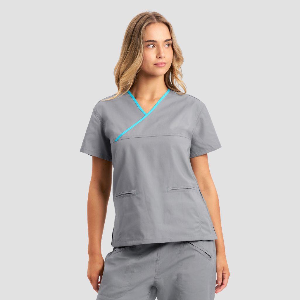 H10722 - Womens Fashion Biz Contrast Top