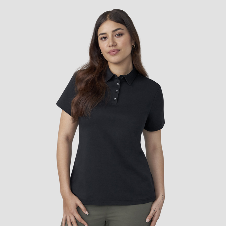 P515LS - Womens Fashion Biz Lotus Short Sleeve Polo