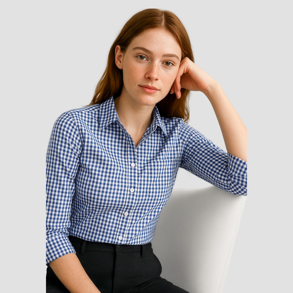 43411 - Womens Fashion Biz Springfield 3/4 Sleeve Shirt