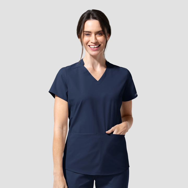 6270 - Womens Wink Waterproof Aura Allure V-Neck Scrub Top