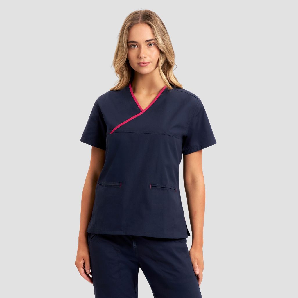 H10722 - Womens Fashion Biz Contrast Top