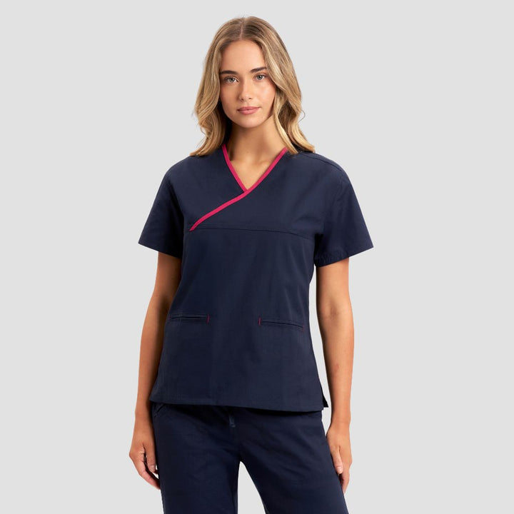 H10722 - Womens Fashion Biz Contrast Top