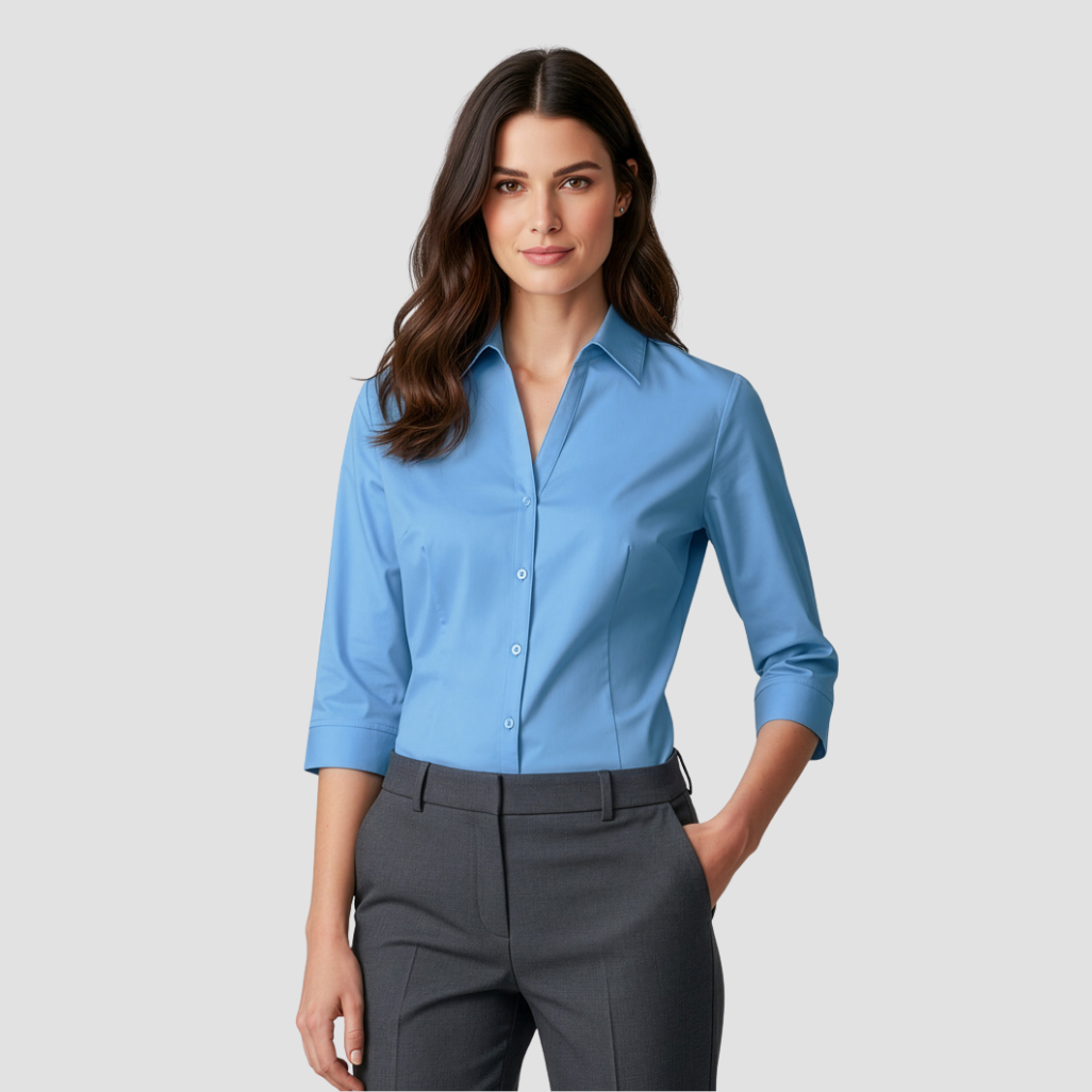 LB7300 - Womens Fashion Biz Metro Shirt 3/4 Sleeve