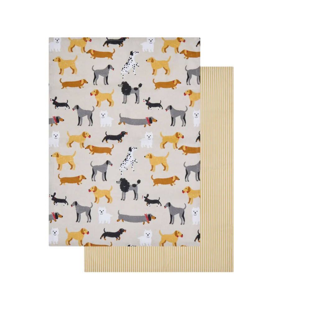 Pawfect Tea Towel 2pcs Set Multi-Coloured