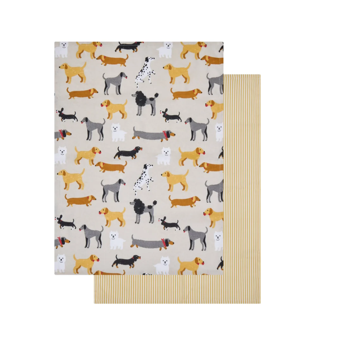 Pawfect Tea Towel 2pcs Set Multi-Coloured