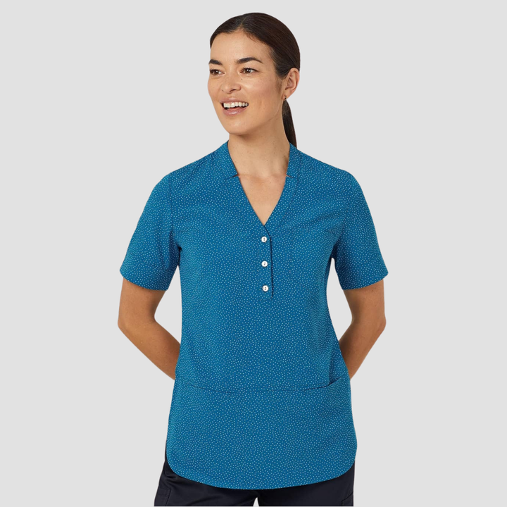 CAT9XP - Womens NNT Silvi Print Short Sleeve Tunic