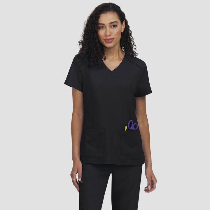 C101 - Womens Koi Cureology Cardi Scrub Top