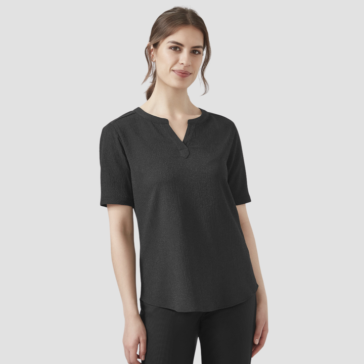 RU568LS - Womens Fashion Biz Ruché Short Sleeve Shirt