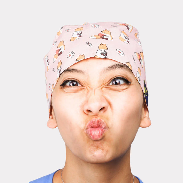 Dr Woof Scrub Cap - Little Fox