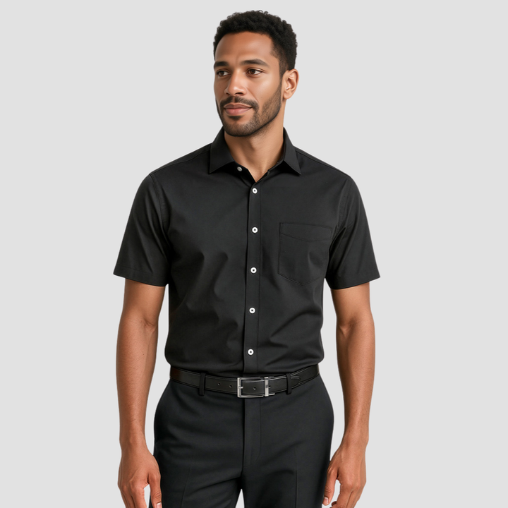 RS968MS - Mens Fashion Biz Charlie Classic Fit Short Sleeve Shirt