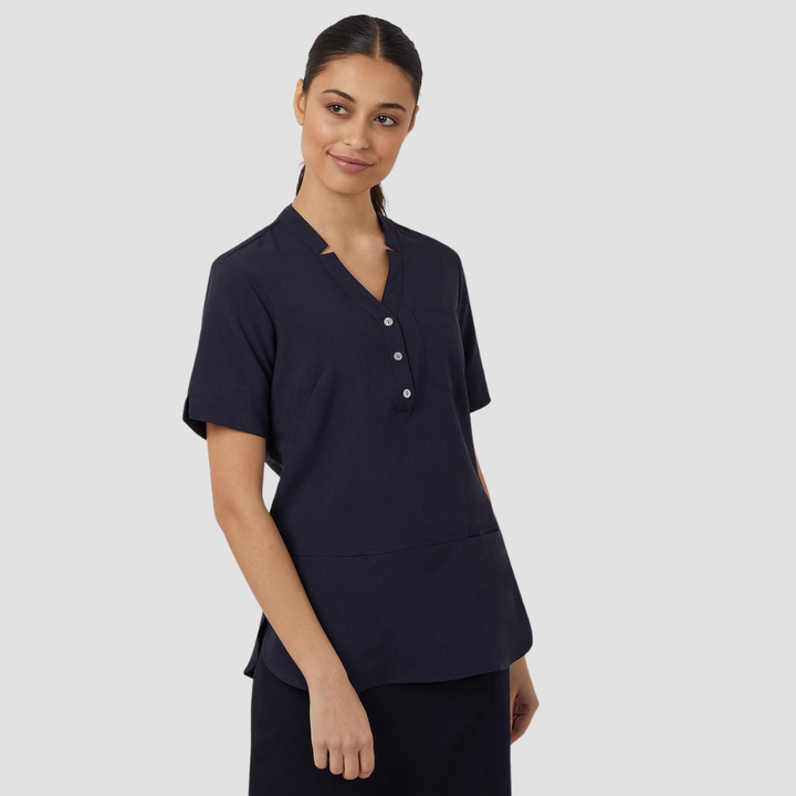 CAT9XQ - Womens NNT Polylin Short Sleeve Tunic