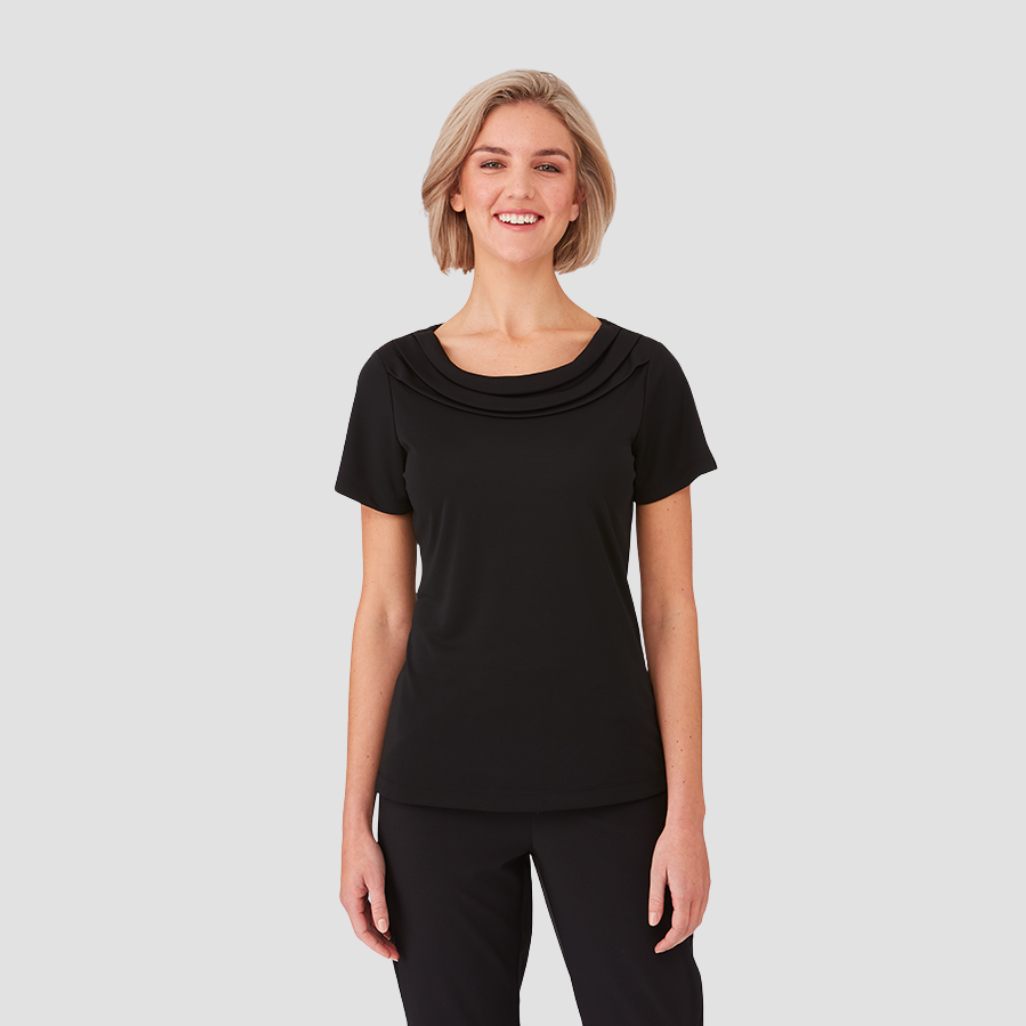 2227 - Womens City Collection Eva Short Sleeve Top