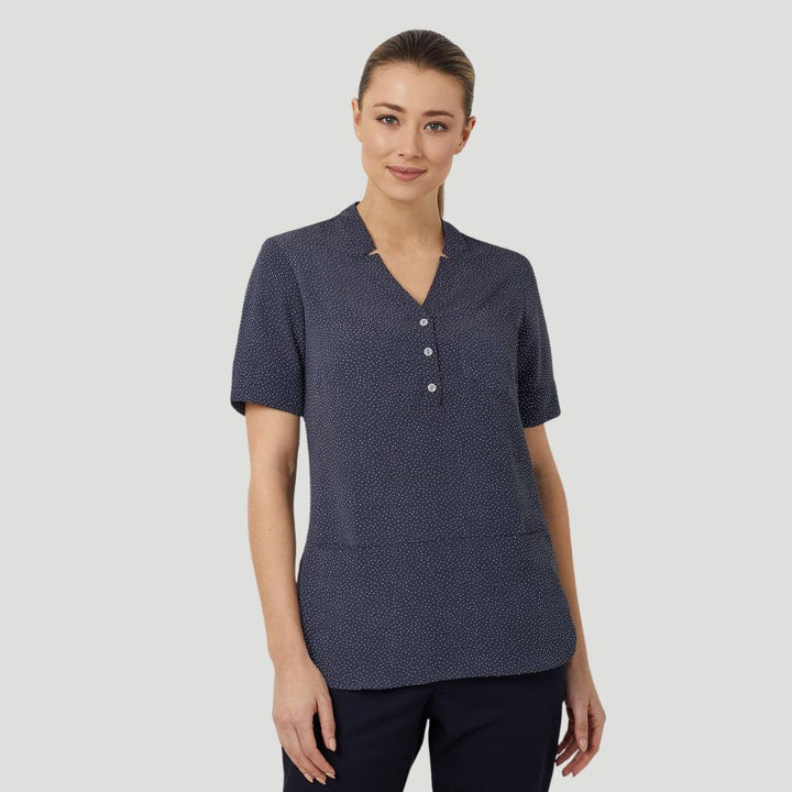 CAT9XP - Womens NNT Silvi Print Short Sleeve Tunic
