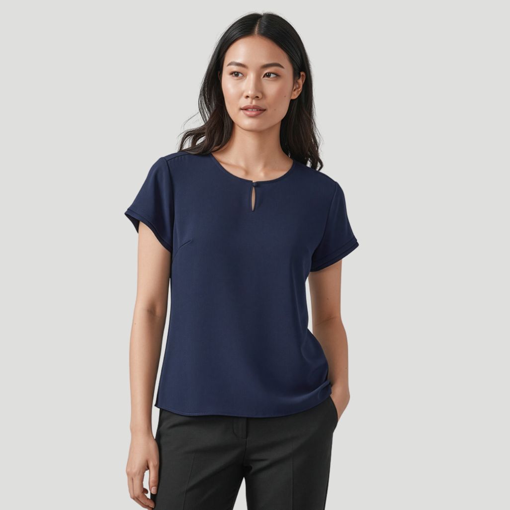RU569LS - Womens Fashion Biz Evelyn Short Sleeve Blouse