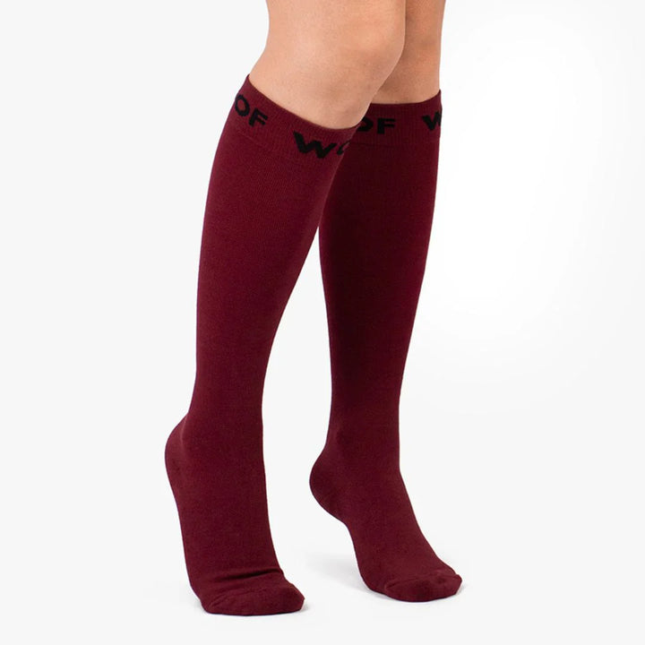 Dr Woof Compression Socks - Burgundy