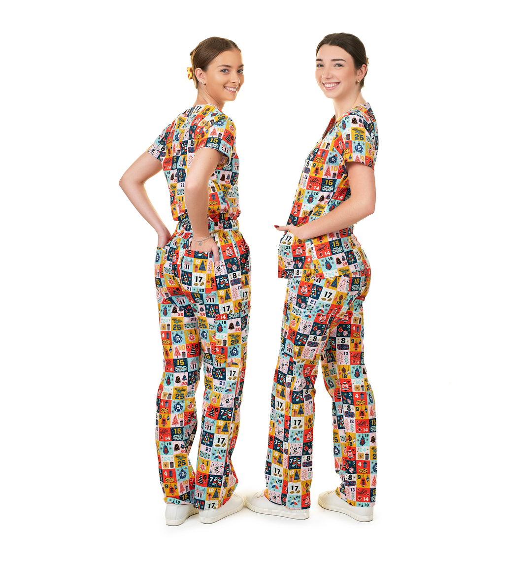 Shiftready Christmas Scrub Set - Advent Calendar