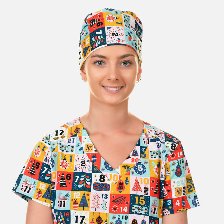 Shiftready Christmas Scrub Cap - Advent Calendar