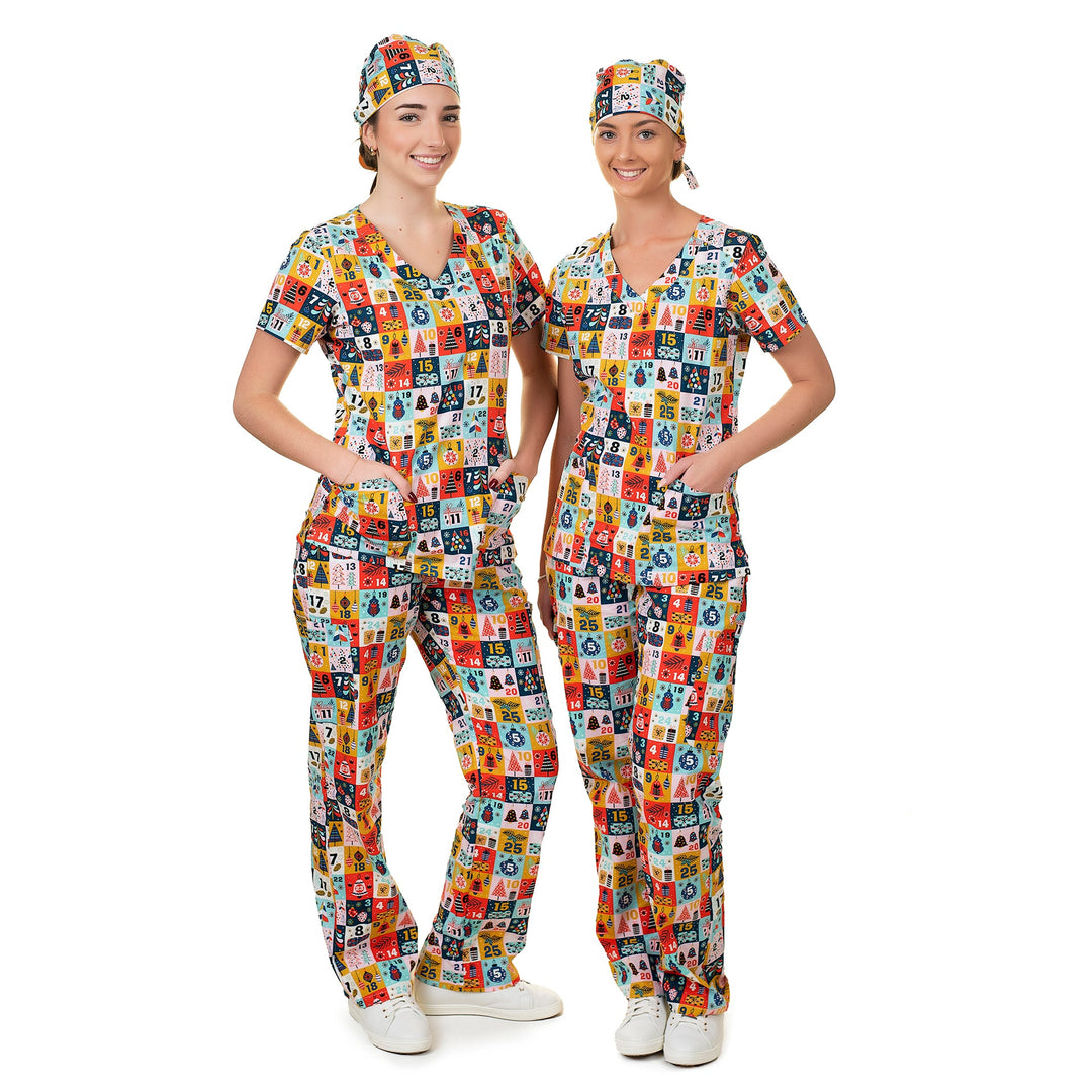 Shiftready Christmas Scrub Cap - Advent Calendar