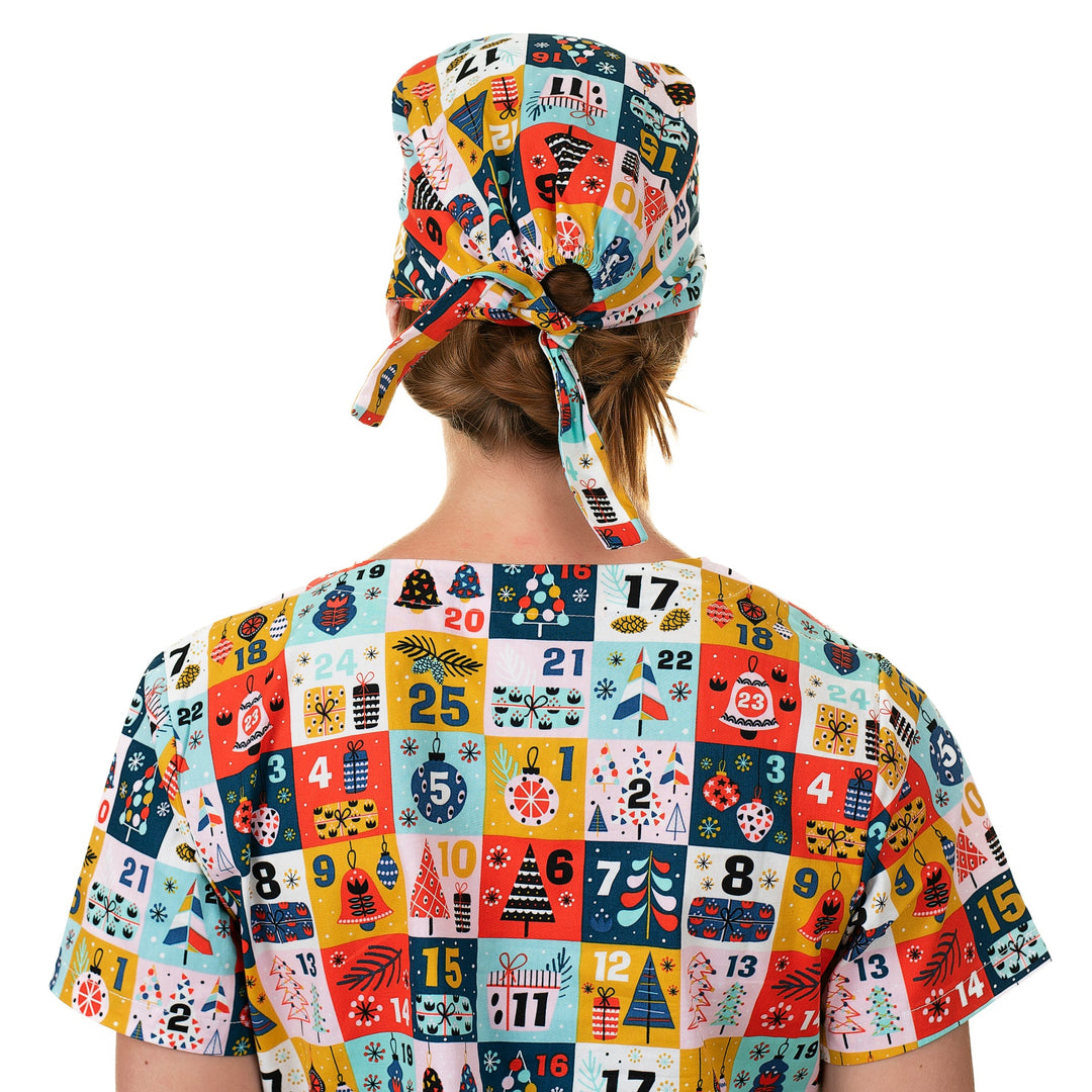 Shiftready Christmas Scrub Cap - Advent Calendar