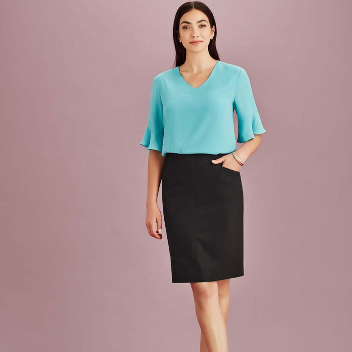 Womens Biz Corporate Bandless Pencil Skirt