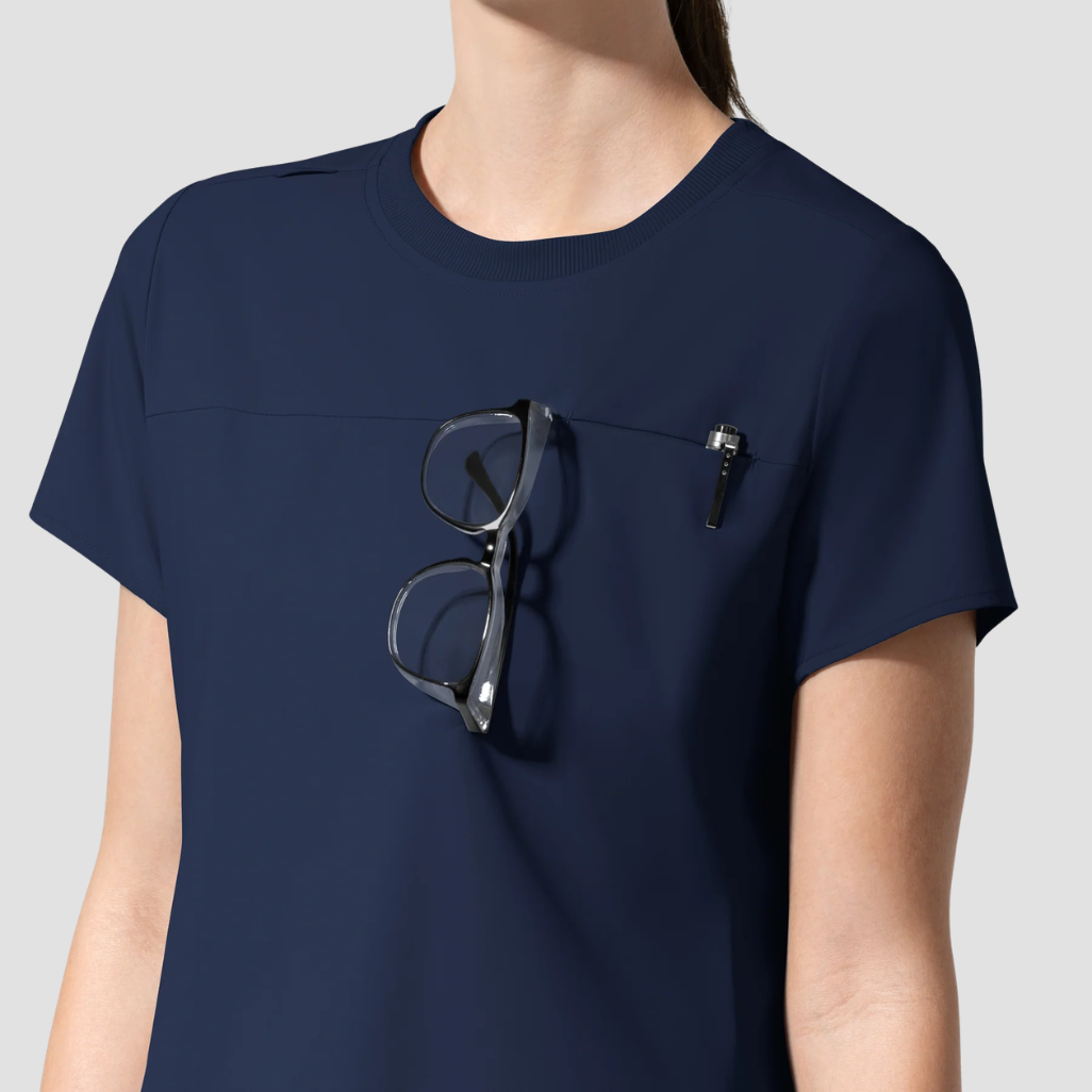 6170 - Womens Wink Waterproof Aura Captive Crew Neck Scrub Top