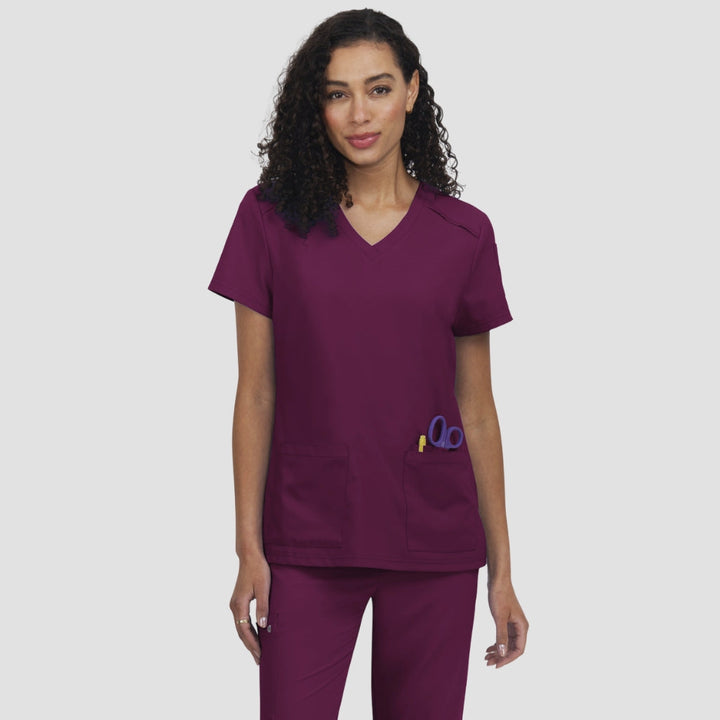 C101 - Womens Koi Cureology Cardi Scrub Top
