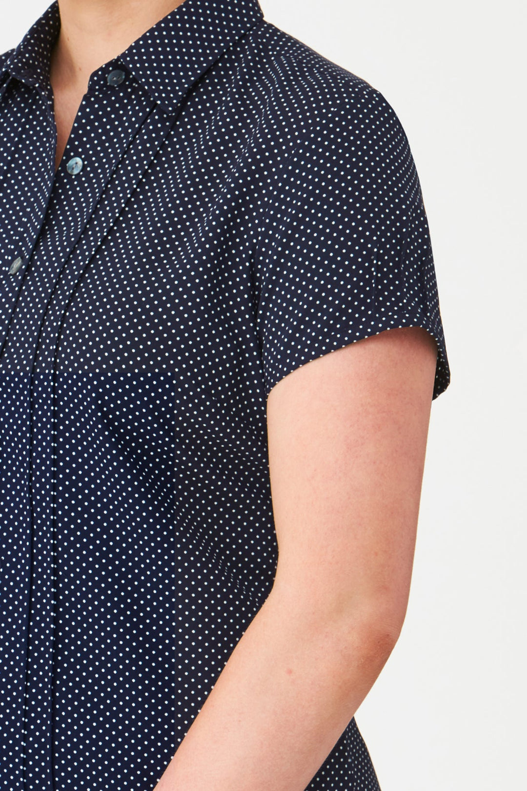 2173 - Womens City Collection Spot Short Sleeve Top