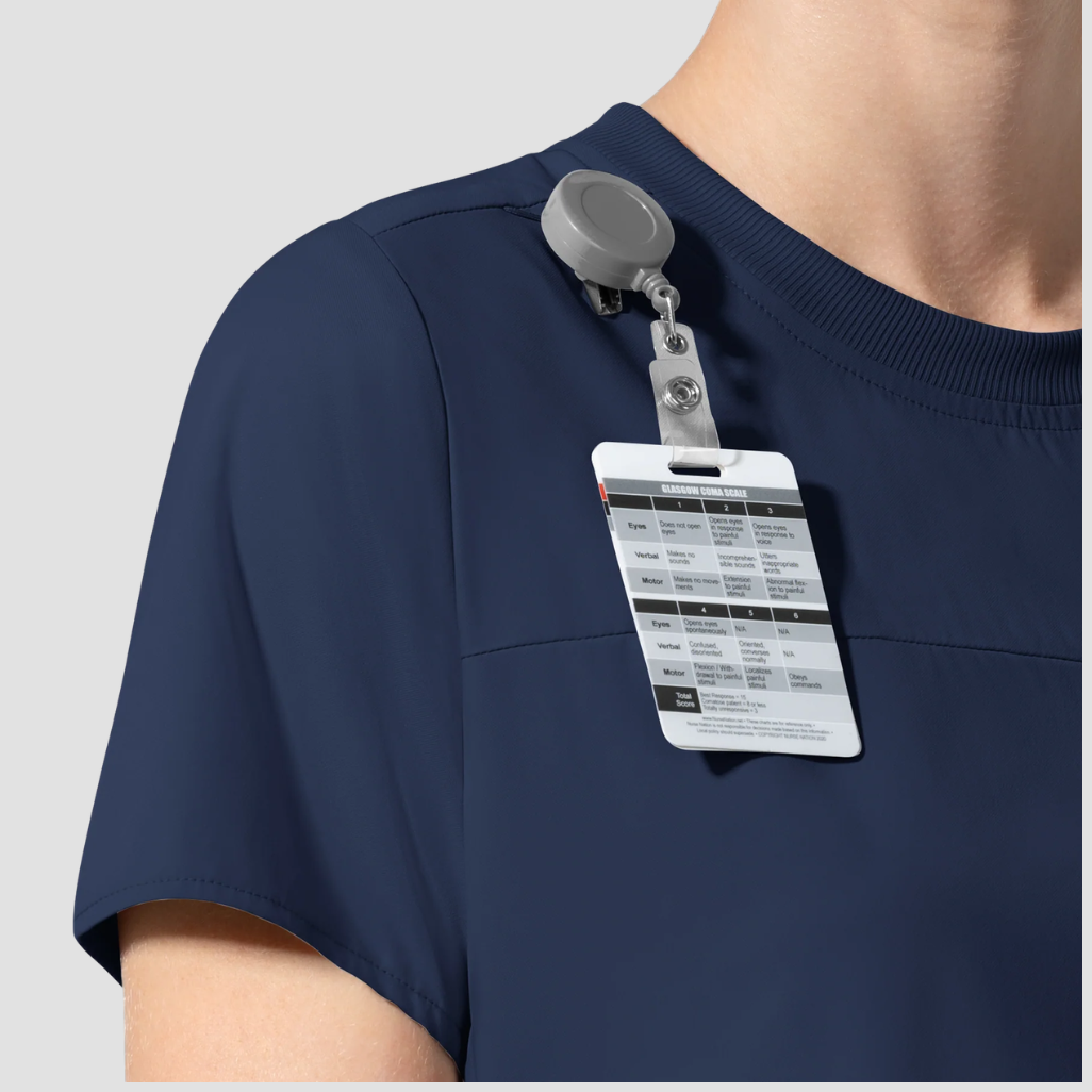 6170 - Womens Wink Waterproof Aura Captive Crew Neck Scrub Top