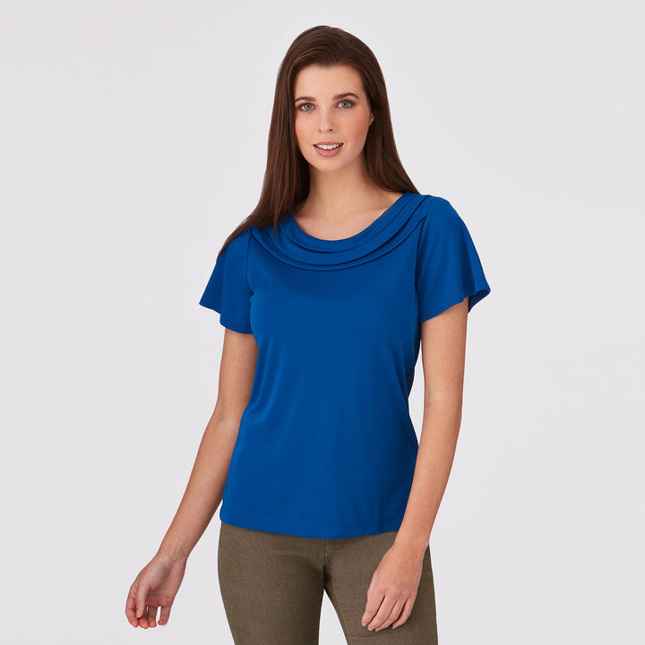 2227 - Womens City Collection Eva Short Sleeve Top