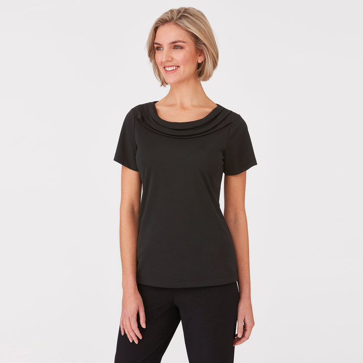 2227 - Womens City Collection Eva Short Sleeve Top