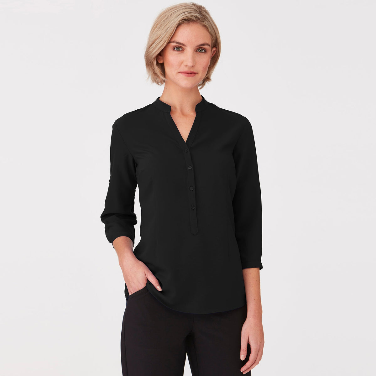 2263 - Womens City Collection So Ezy 3/4 Sleeve Top - WHOLESALE