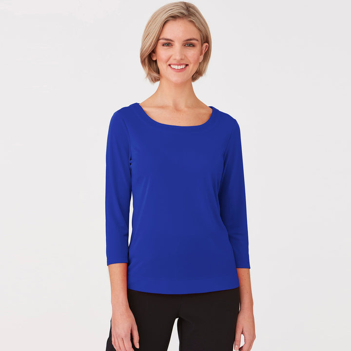 2290 - Womens City Collection Smart Knit 3/4 Sleeve Top - WHOLESALE